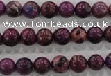 CDE832 15.5 inches 8mm round dyed sea sediment jasper beads wholesale