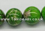 CDE85 15.5 inches 20mm round dyed sea sediment jasper beads