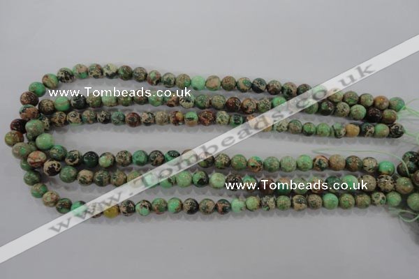 CDE852 15.5 inches 8mm round dyed sea sediment jasper beads wholesale