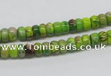 CDE86 15.5 inches 4*6mm rondelle dyed sea sediment jasper beads