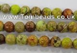 CDE861 15.5 inches 6mm round dyed sea sediment jasper beads wholesale