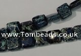 CDE901 15.5 inches 8*8mm square dyed sea sediment jasper beads