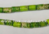 CDE919 15.5 inches 6*8mm tube dyed sea sediment jasper beads