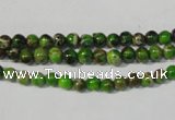 CDE920 15.5 inches 4mm round dyed sea sediment jasper beads