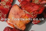 CDE982 15 inches 20*30mm – 25*40mm freeform dyed sea sediment jasper beads