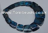 CDE993 Top drilled 18*25mm - 27*35mm trapezoid sea sediment jasper beads