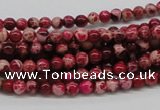 CDI01 16 inches 4mm round dyed imperial jasper beads wholesale