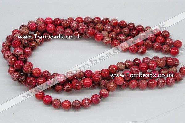 CDI04 16 inches 10mm round dyed imperial jasper beads wholesale