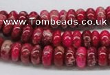 CDI07 16 inches 5*10mm rondelle dyed imperial jasper beads wholesale