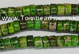 CDI138 15.5 inches 4*8mm heishi dyed imperial jasper beads