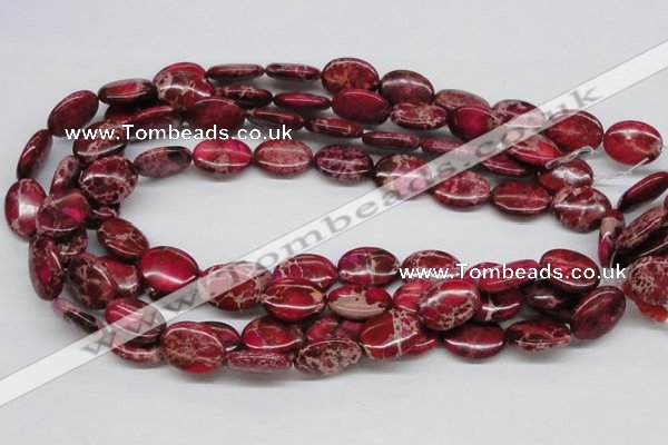 CDI15 16 inches 15*20mm oval dyed imperial jasper beads wholesale