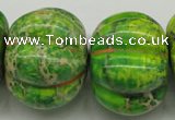 CDI150 15.5 inches 25*34mm pumpkin dyed imperial jasper beads