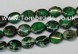 CDI179 15.5 inches 8*10mm oval dyed imperial jasper beads