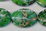 CDI186 15.5 inches 22*30mm oval dyed imperial jasper beads