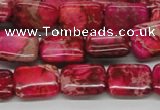 CDI20 16 inches 12*16mm rectangle dyed imperial jasper beads