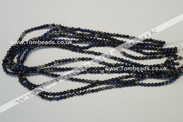 CDI220 15.5 inches 4mm round dyed imperial jasper beads