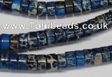 CDI225 15.5 inches 4*8mm heishi dyed imperial jasper beads