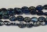 CDI233 15.5 inches 6*8mm oval dyed imperial jasper beads