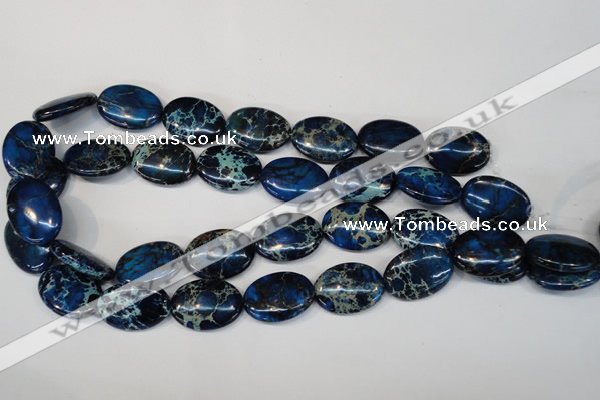 CDI236 15.5 inches 18*25mm oval dyed imperial jasper beads