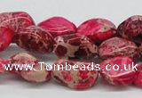 CDI26 16 inches 10*20mm nuggets dyed imperial jasper beads wholesale