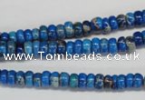 CDI273 15.5 inches 3*6mm rondelle dyed imperial jasper beads