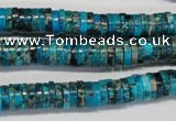 CDI276 15.5 inches 2*8mm heishi dyed imperial jasper beads