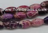 CDI30 16 inches 8*12mm rice dyed imperial jasper beads wholesale