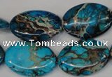 CDI317 15.5 inches 18*25mm oval dyed imperial jasper beads