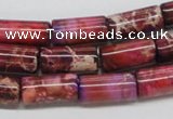 CDI34 16 inches 8*16mm column dyed imperial jasper beads wholesale