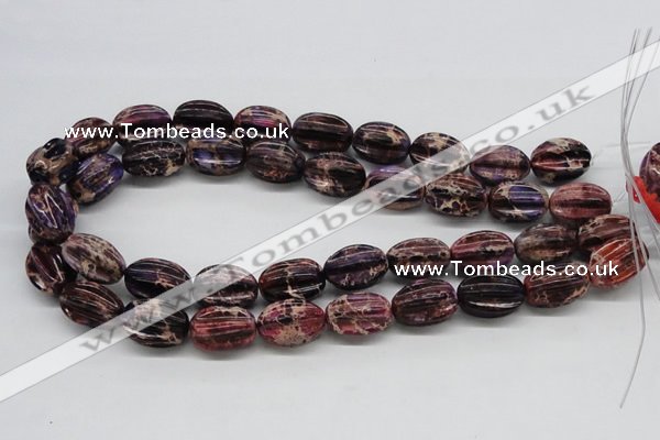 CDI36 16 inches 15*20mm star fruit shaped dyed imperial jasper beads