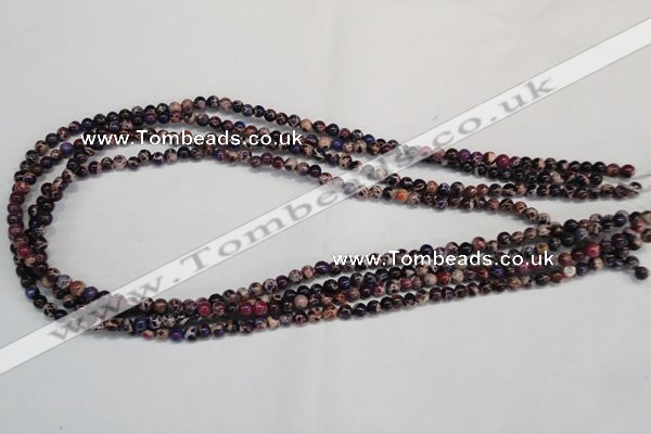 CDI360 15.5 inches 4mm round dyed imperial jasper beads