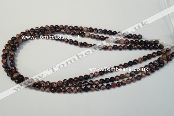 CDI361 15.5 inches 6mm round dyed imperial jasper beads