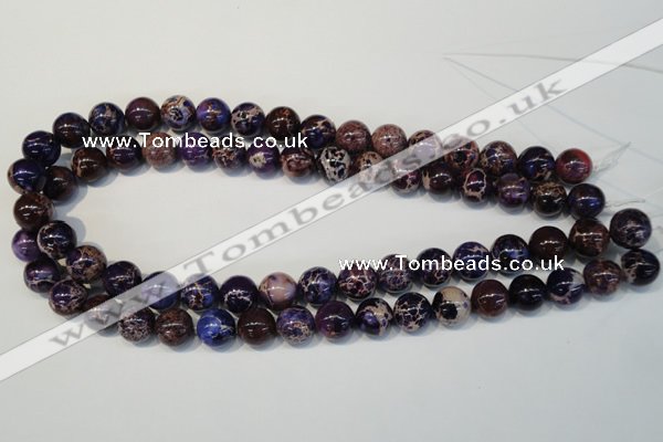 CDI364 15.5 inches 12mm round dyed imperial jasper beads