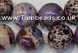 CDI368 15.5 inches 20mm round dyed imperial jasper beads