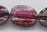 CDI37 16 inches 25*33mm star fruit shaped dyed imperial jasper beads