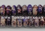 CDI373 15.5 inches 7*14mm rondelle dyed imperial jasper beads