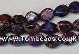 CDI389 15.5 inches 10*12mm nugget dyed imperial jasper beads
