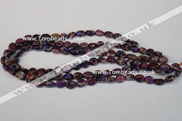 CDI389 15.5 inches 10*12mm nugget dyed imperial jasper beads