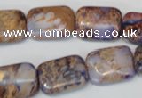 CDI437 15.5 inches 13*18mm rectangle dyed imperial jasper beads