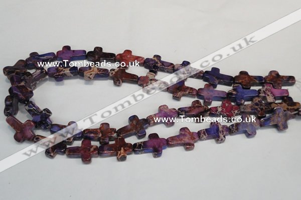 CDI450 15.5 inches 15*20mm cross dyed imperial jasper beads