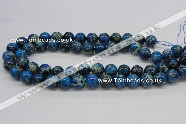 CDI46 16 inches 14mm round dyed imperial jasper beads wholesale