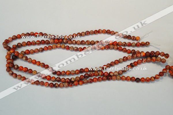 CDI491 15.5 inches 6mm round dyed imperial jasper beads