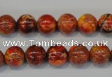 CDI493 15.5 inches 10mm round dyed imperial jasper beads