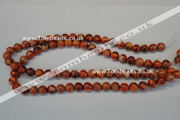 CDI493 15.5 inches 10mm round dyed imperial jasper beads