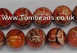 CDI495 15.5 inches 14mm round dyed imperial jasper beads