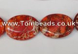 CDI533 15.5 inches 18*25mm oval dyed imperial jasper beads