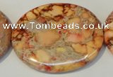 CDI537 15.5 inches 35*45mm oval dyed imperial jasper beads