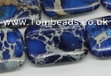 CDI57 16 inches 22*30mm rectangle dyed imperial jasper beads wholesale