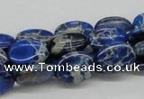 CDI58 16 inches 12*16mm oval dyed imperial jasper beads wholesale