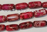 CDI598 15.5 inches 8*16mm column dyed imperial jasper beads